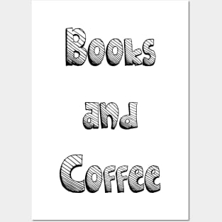 books and coffee Posters and Art